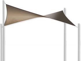 CDUALSQ540,shade sail - voile d'ombrage triangulaire